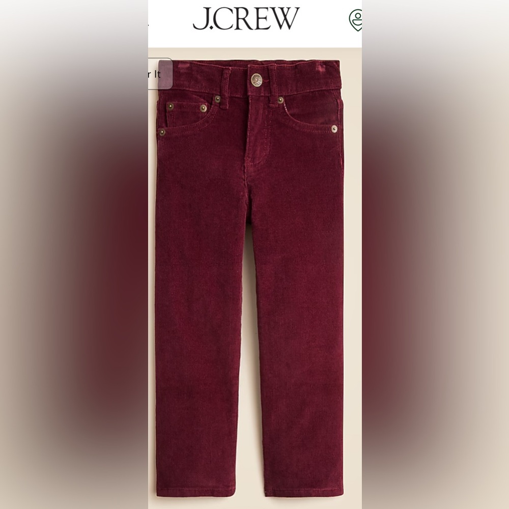 Boys JCrew Corduroy Pants